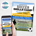 Soccer Skills Camp Flyers Set